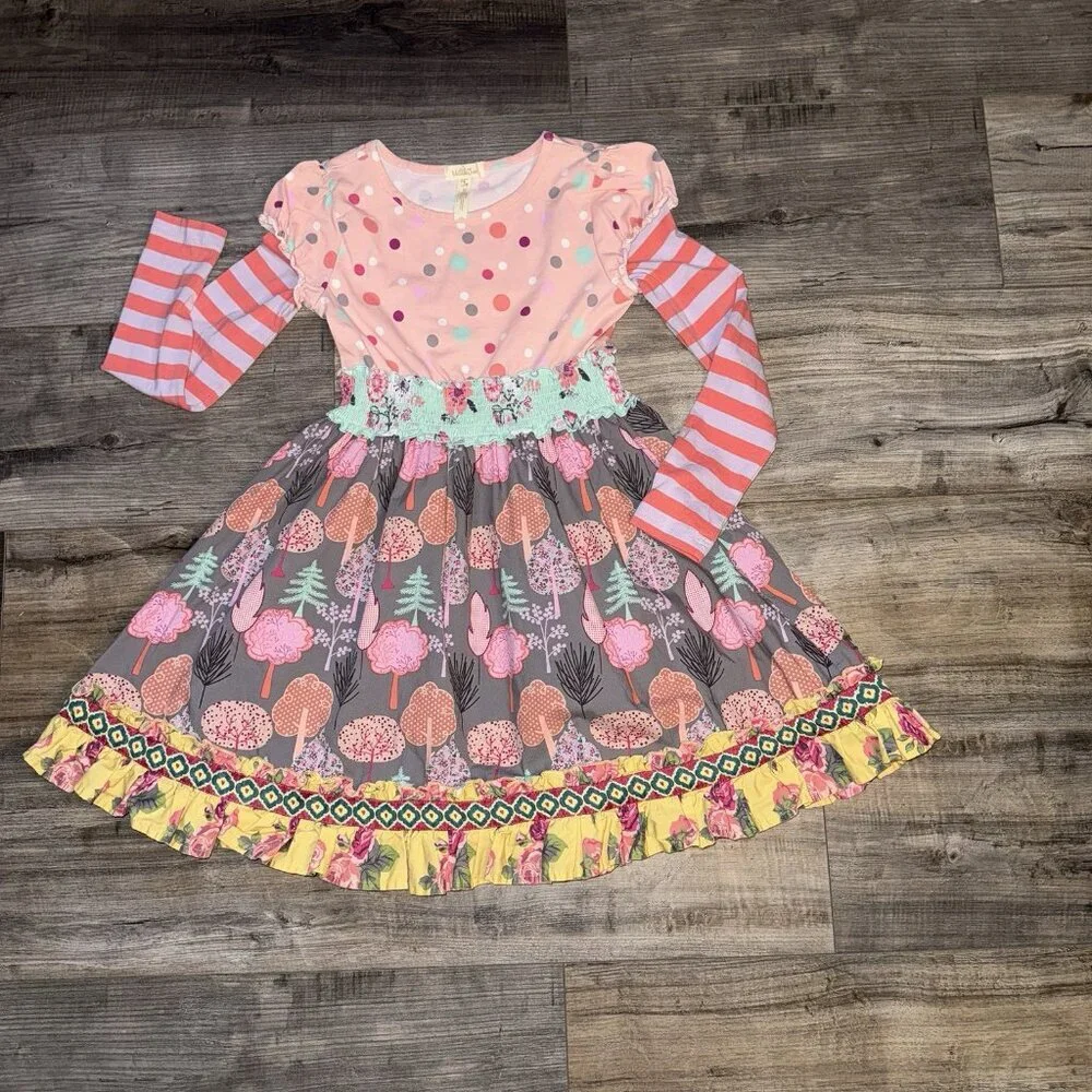 Matilda Jane Collette Maggie Dress And Pants Friends Forever Girls Size 8 - Picture 2 of 7